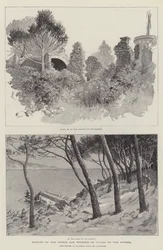 Séjour du prince et de la princesse de Galles sur la Riviera